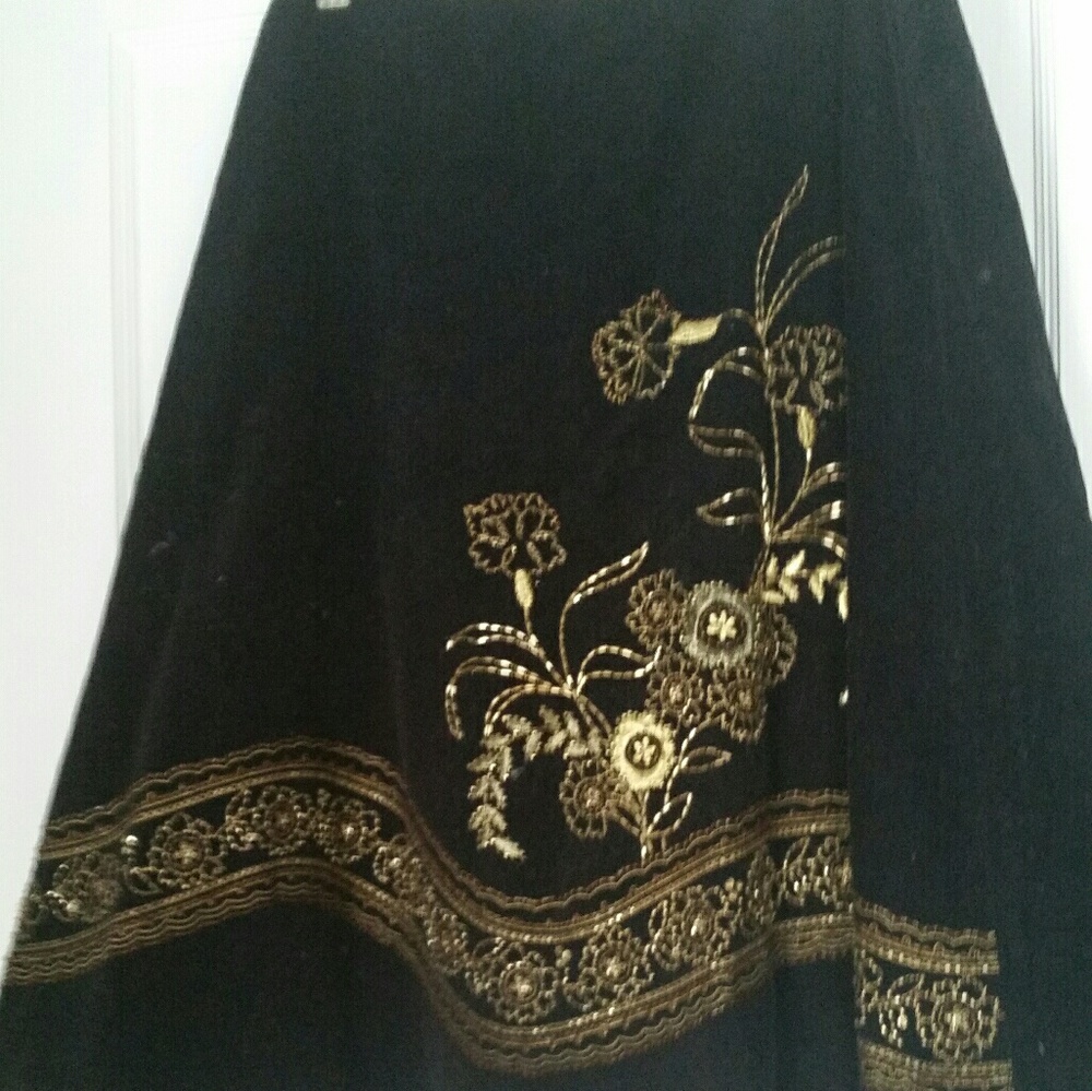 Will Smith Black Beaded Skirt NWT Size 12